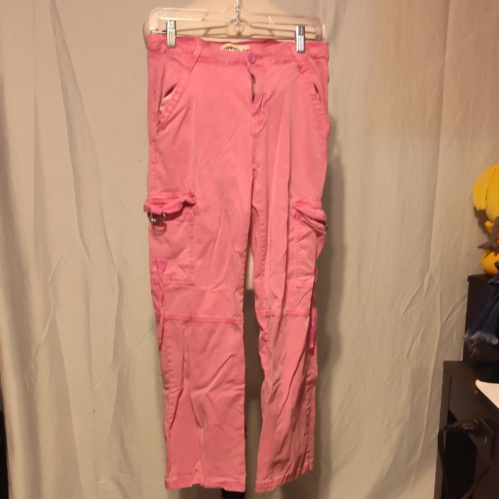 Lovegen Women’s Cargo Pink Pants Size 9/30 - Picture 3 of 7